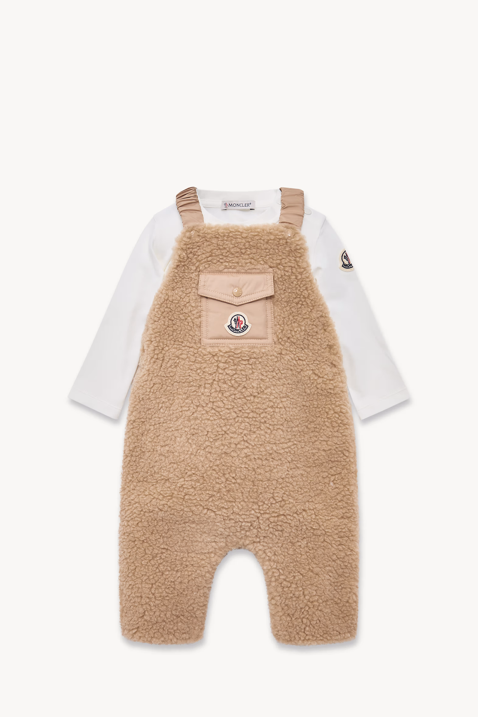Teddy & Cotton Set Gender Neutral Camel Beige Moncler 0